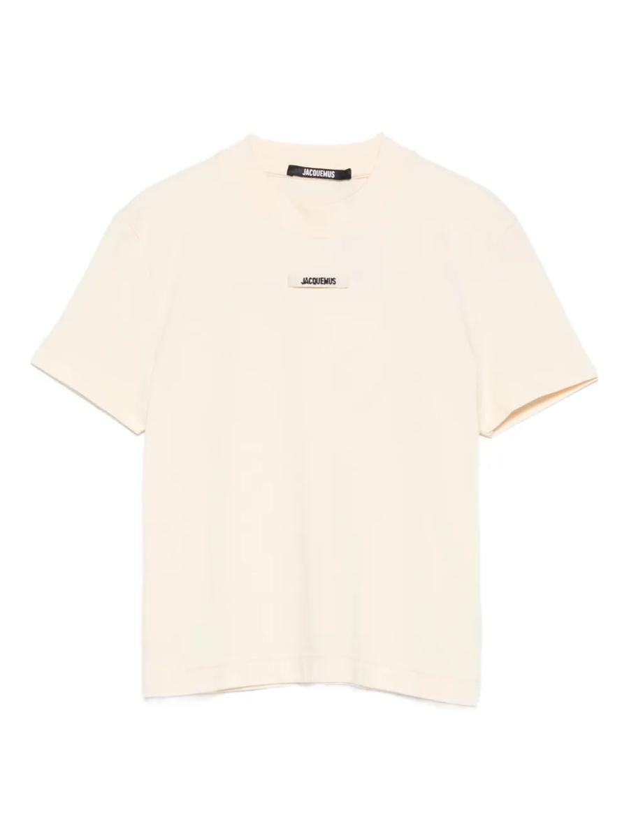 Tシャツ・カットソー JACQUEMUS Woman T-Shirt White TSW00550AJ00029 100 The Gros Grain short-sleeve t-shirt by JACQUEMUS | Official