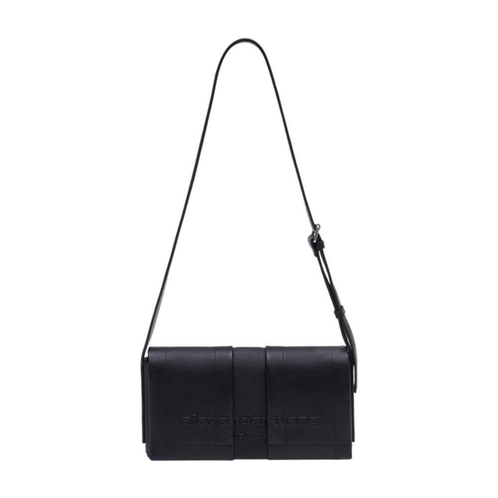バッグ Alexander wang leather shoulder bag Black leather Roux Medium Shoulder Bag in BLACK | alexanderwang®