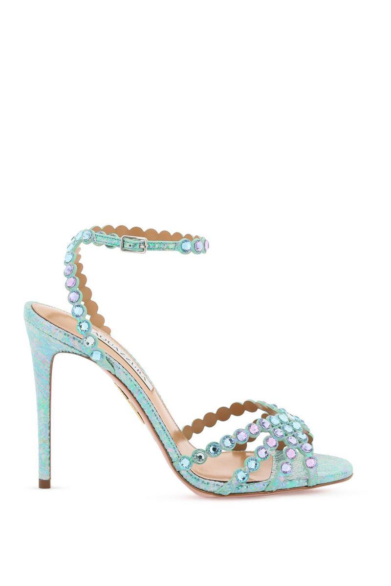 Aquazzura 'tequila' Sandals in Metallic Lyst Canada