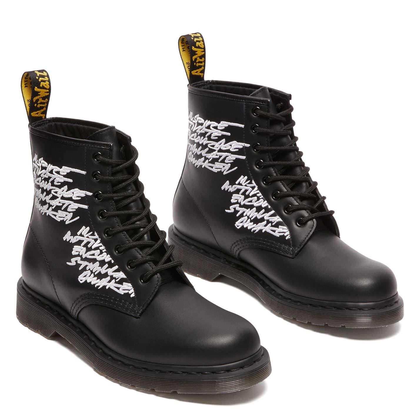 Dr. Martens Leather 1460 Emb X Futura Laboratories Combat Boots in Black  for Men | Lyst