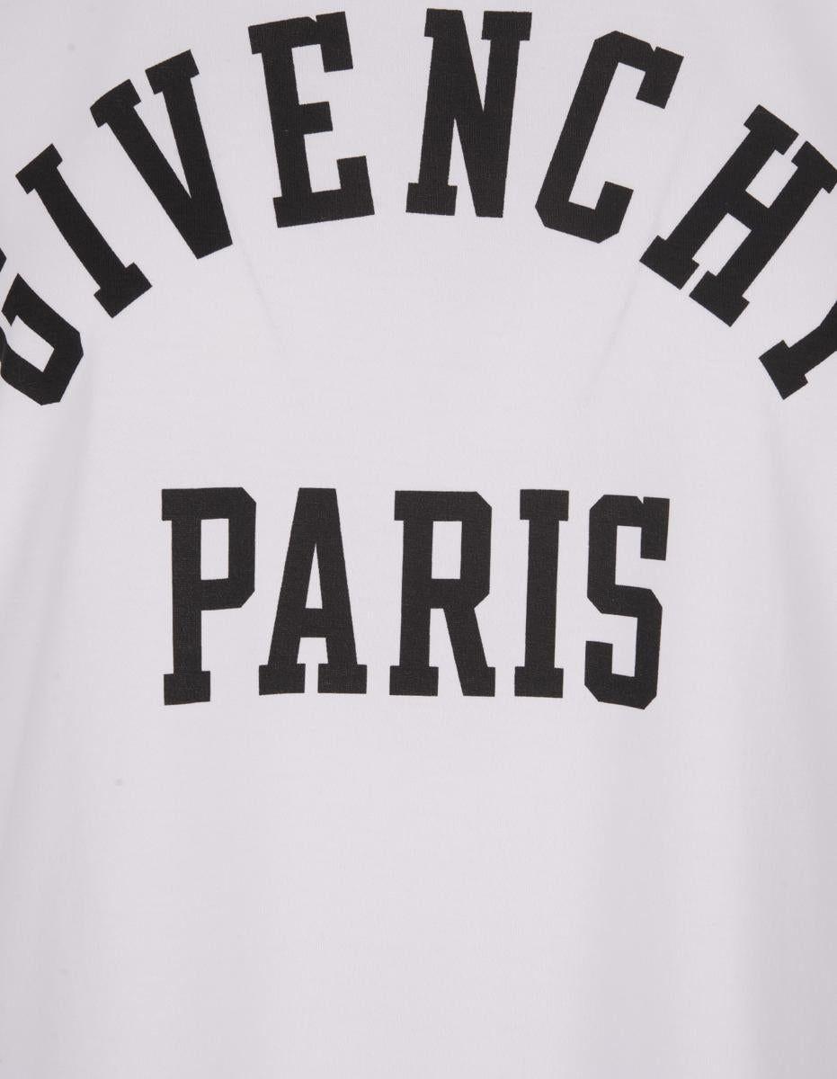 Givenchy T-shirt With Logo And 4g Tulle Sleeves in White | Lyst
