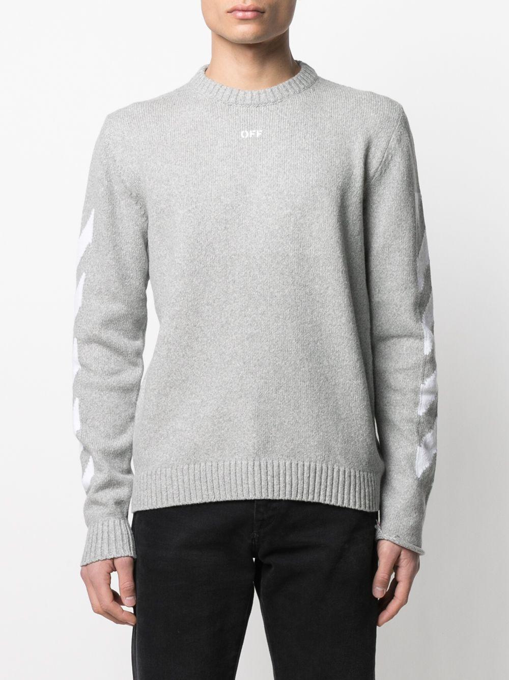 Off-White c/o Virgil Abloh Cotton Off White Sweaters for Men - Lyst