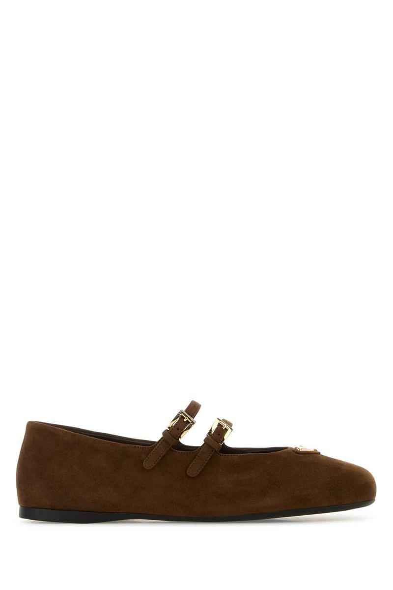 フラットシューズ PRADA Double strap ballet flats Black Women's Prada Ballet flats and ballerina shoes | Lyst