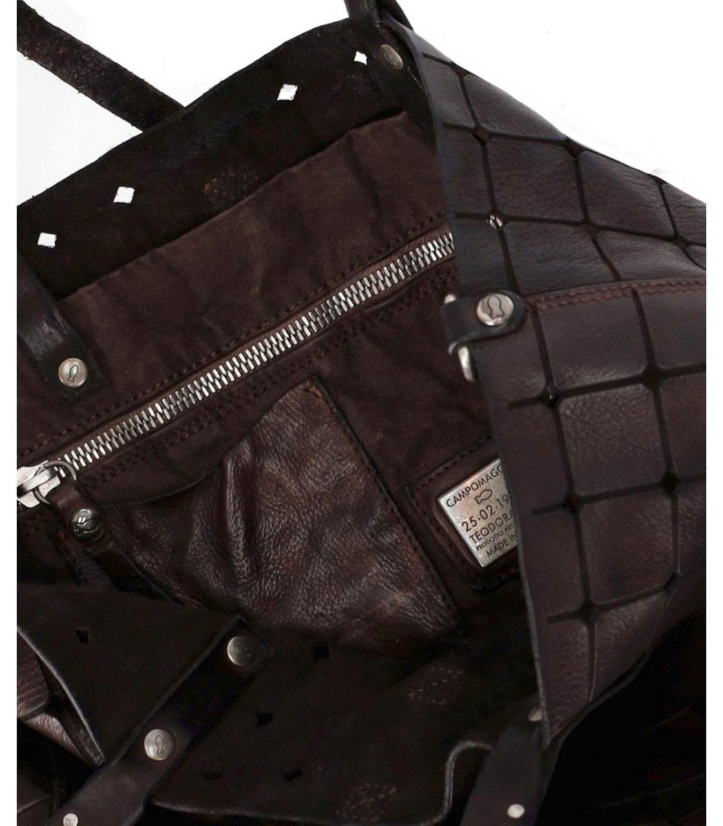 ショルダーバッグ・ポシェット Campomaggi Acacia Dark Brown Crossbody Bag Crossbody Bag Acacia Black | Campomaggi