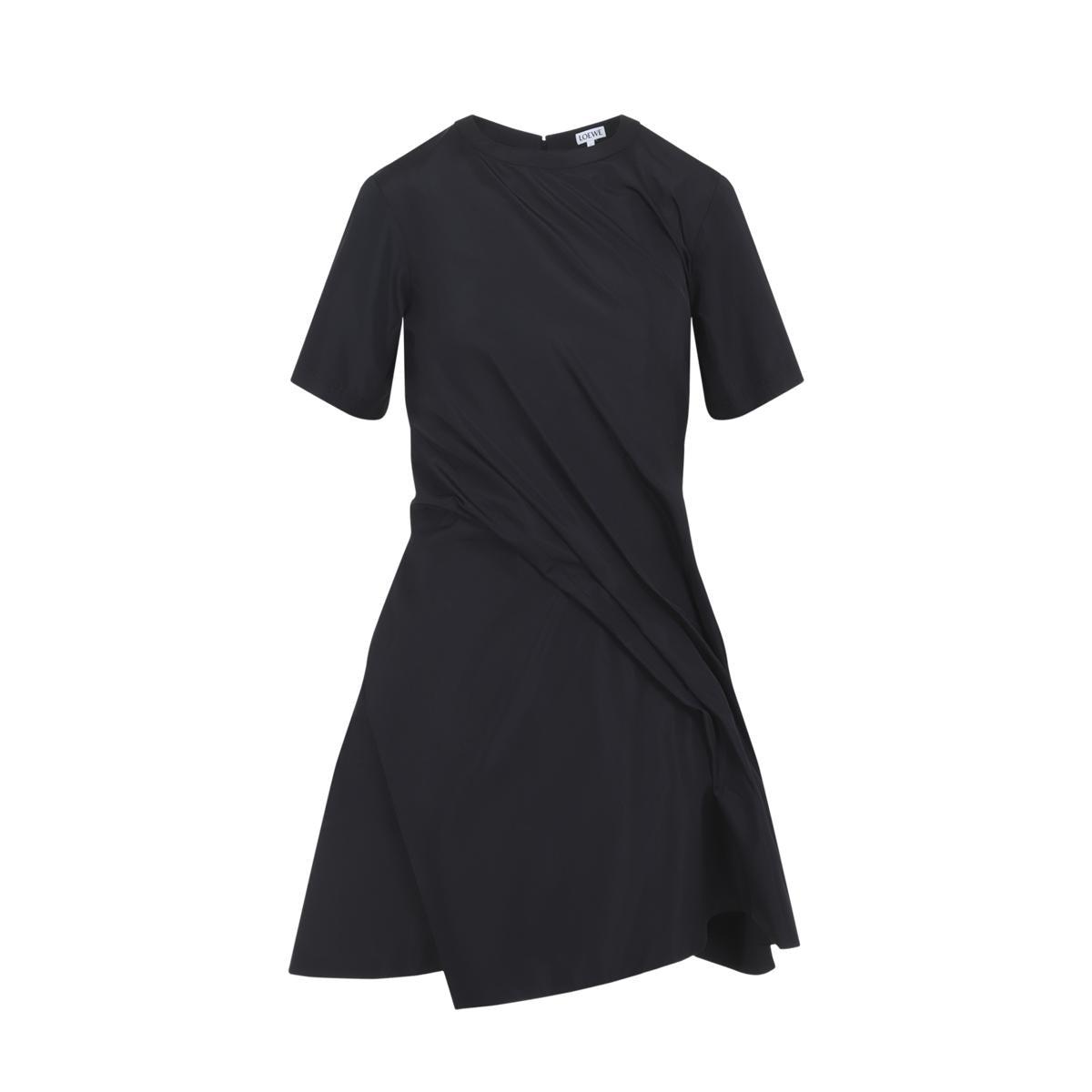 ワンピース LOEWE Black Satin Mini Dress Loewe Black Satin Mini Dress – LOZURI®