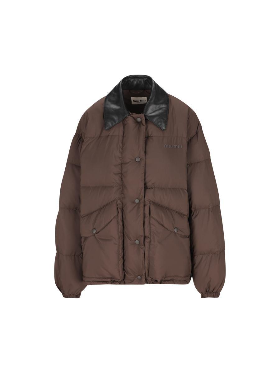 【日本未入荷☆】【SALE】MIU MIU Down jacket すぐ品切れ Miu Miu Fleece Down Jacket - Grey | Editorialist