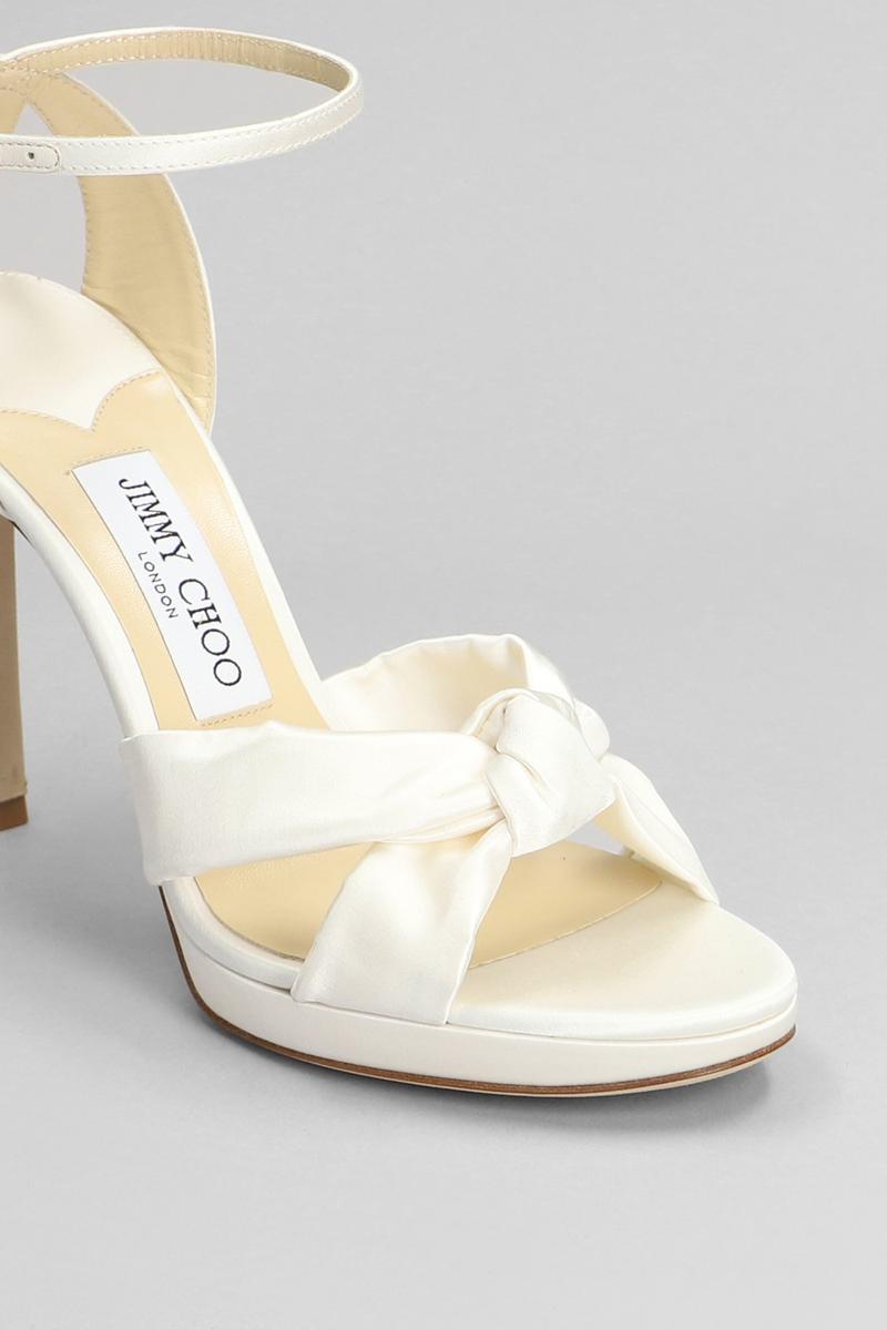 【JIMMY CHOO】ROSIE 100 SANDALS Rosie 100 |Gold Metallic Leather Sandals | New Collection