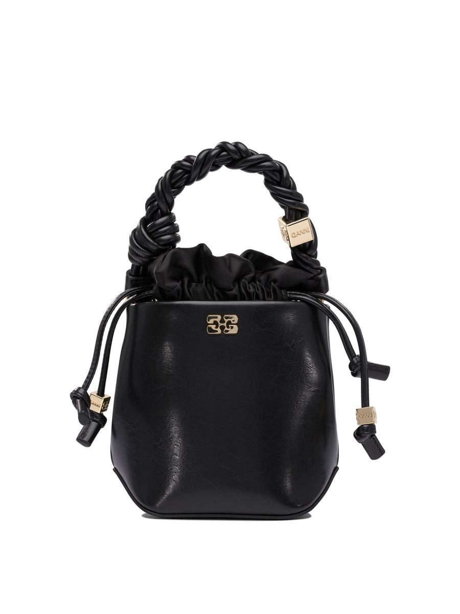 トートバッグ Ganni Ganni Bou Bucket Mini Crinkle Oleatex (A6509 099) Ganni Bou Bucket Mini Crinkle Oleatex in Black | Lyst