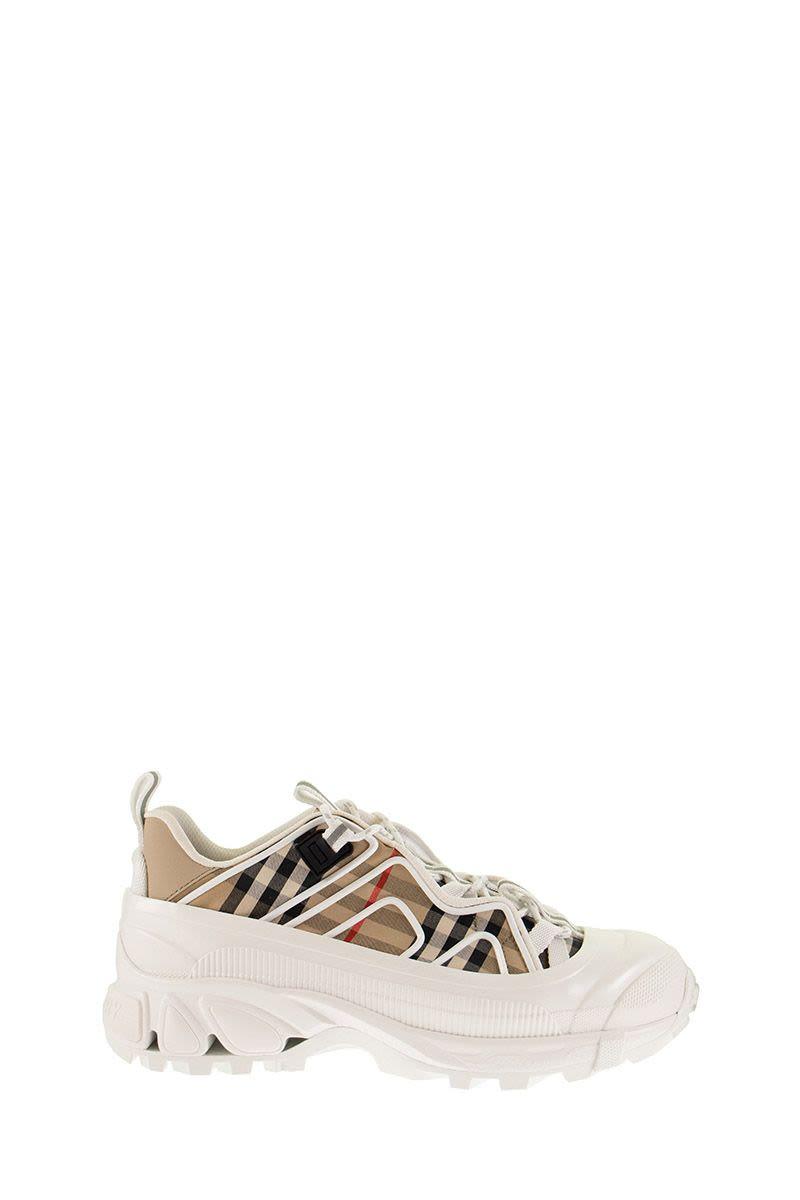 vintage check cotton arthur sneakers