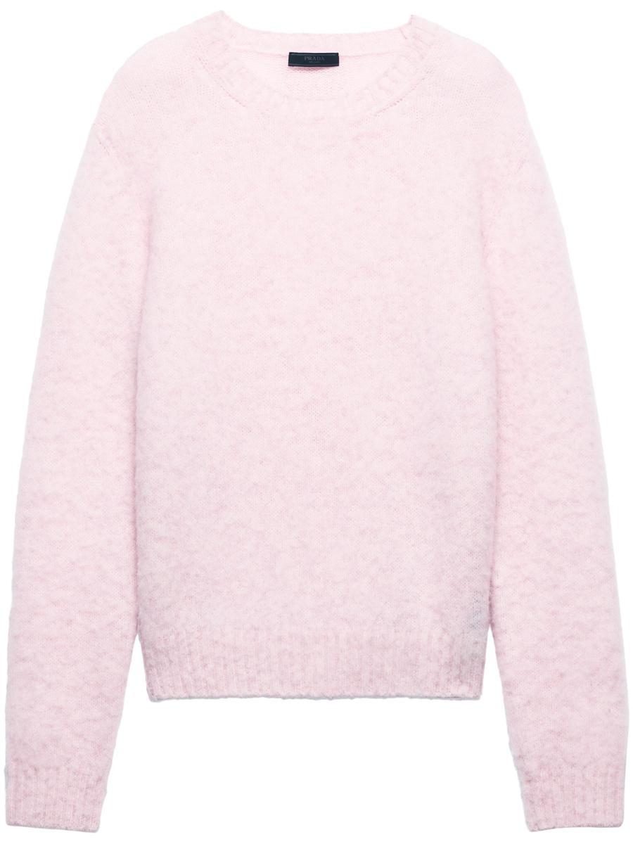【送料&関税込】Prada Melange Pastel Pink Wool Sweater Prada Melange Pastel Pink Wool Sweater - Sweaters - BeyondStyle