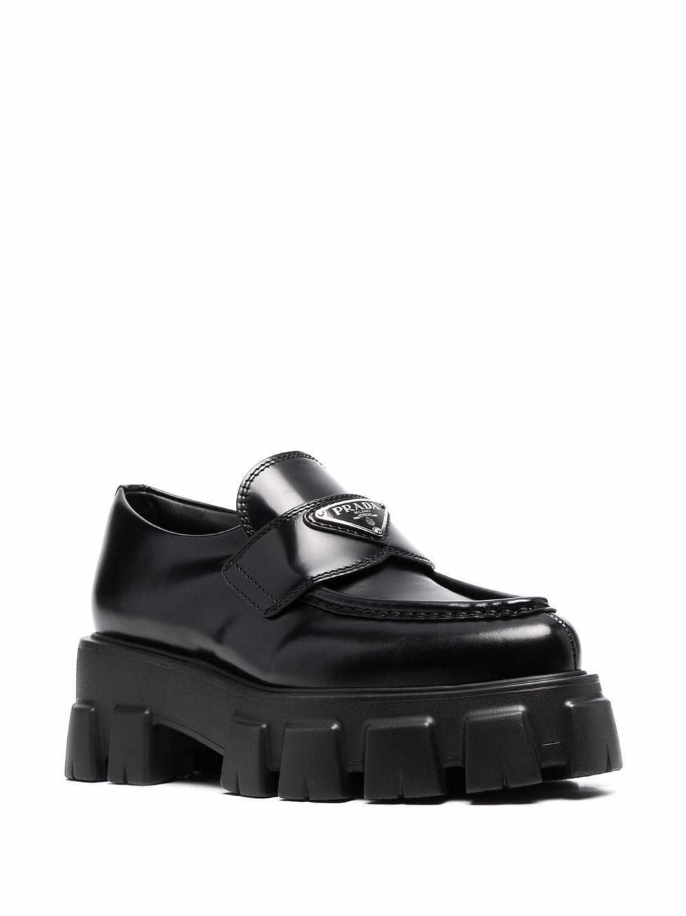 prada black flat shoes