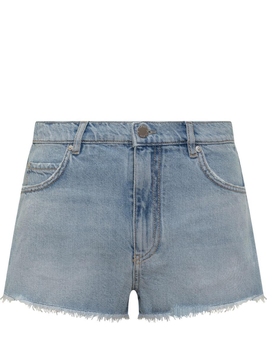 ショートパンツ PINKO Women Shorts  Burmudas 100331 A213 E28 AZZURRO CRISTA Pinko High waist denim shorts | The Fashion Square