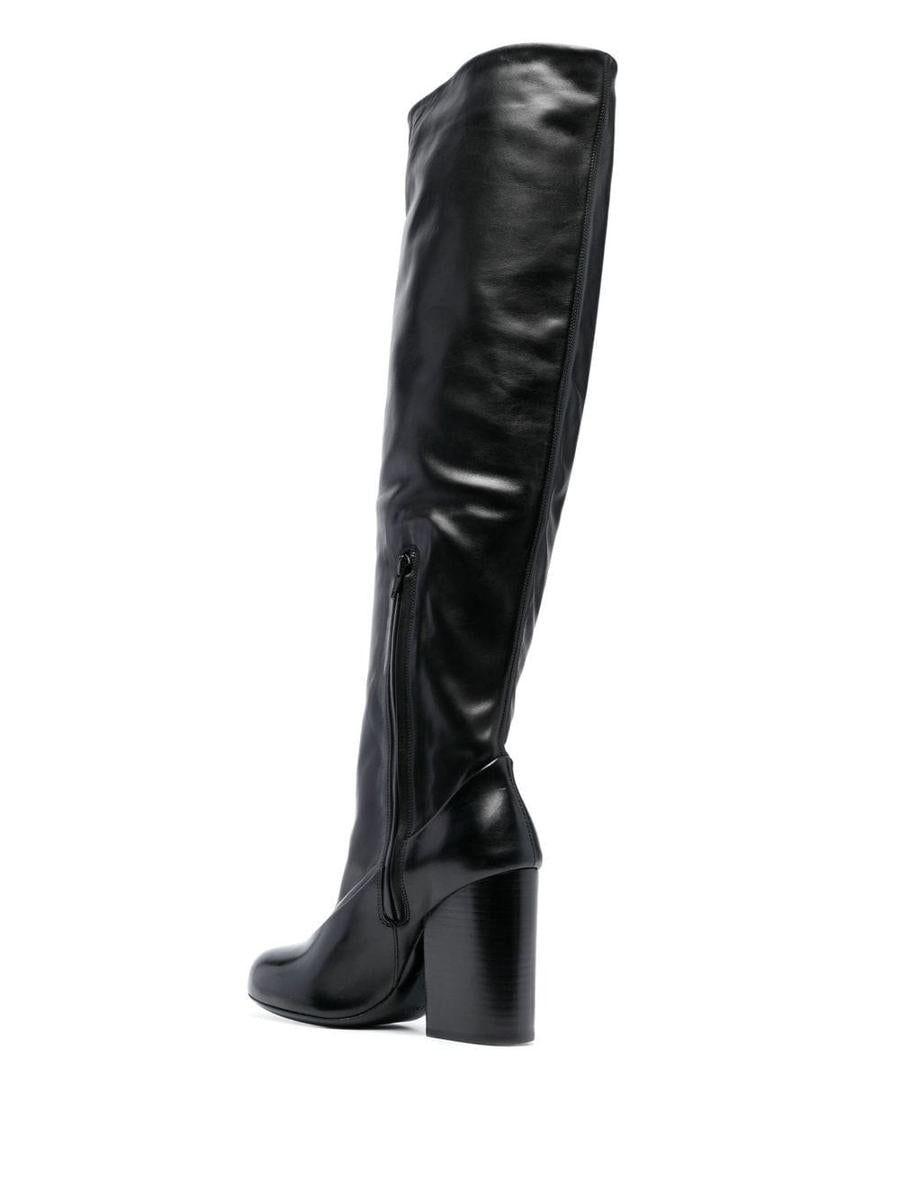 Lemaire 100 Knee-high Leather Boots in Black | Lyst