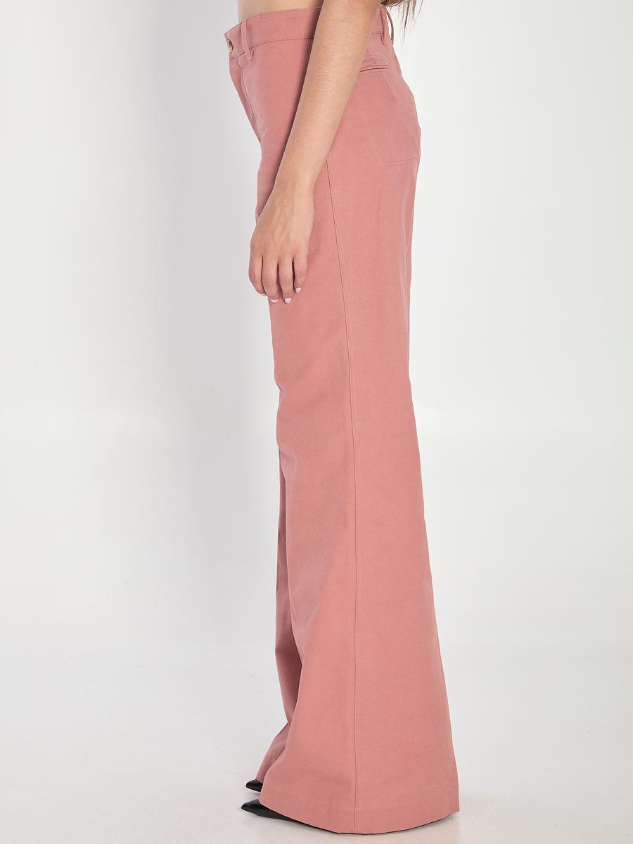 パンツ CHLOE Women Straight Pants CH25UPA03012 6H9 PINK Chloe straight leg pant - Pink – JoeY Clothing