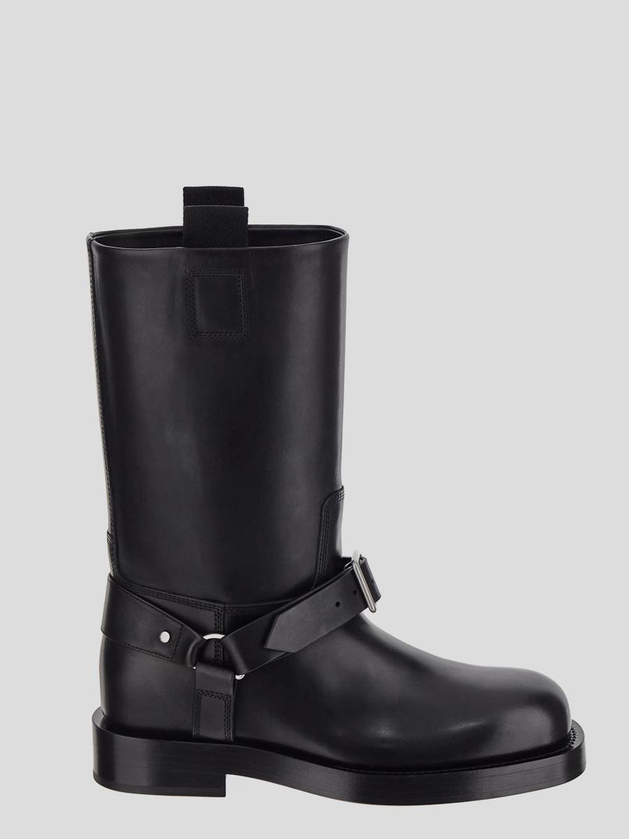 Burberry Leather Ankle Boots in Black for Men Lyst Canada