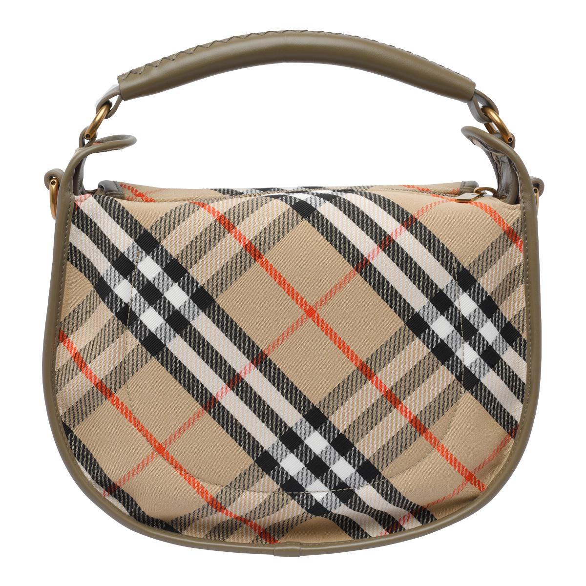 ショルダーバッグ・ポシェット BURBERRY 'B Clip' mini shoulder bag Brown Burberry B Clip Small Handbag in Brown | Lyst