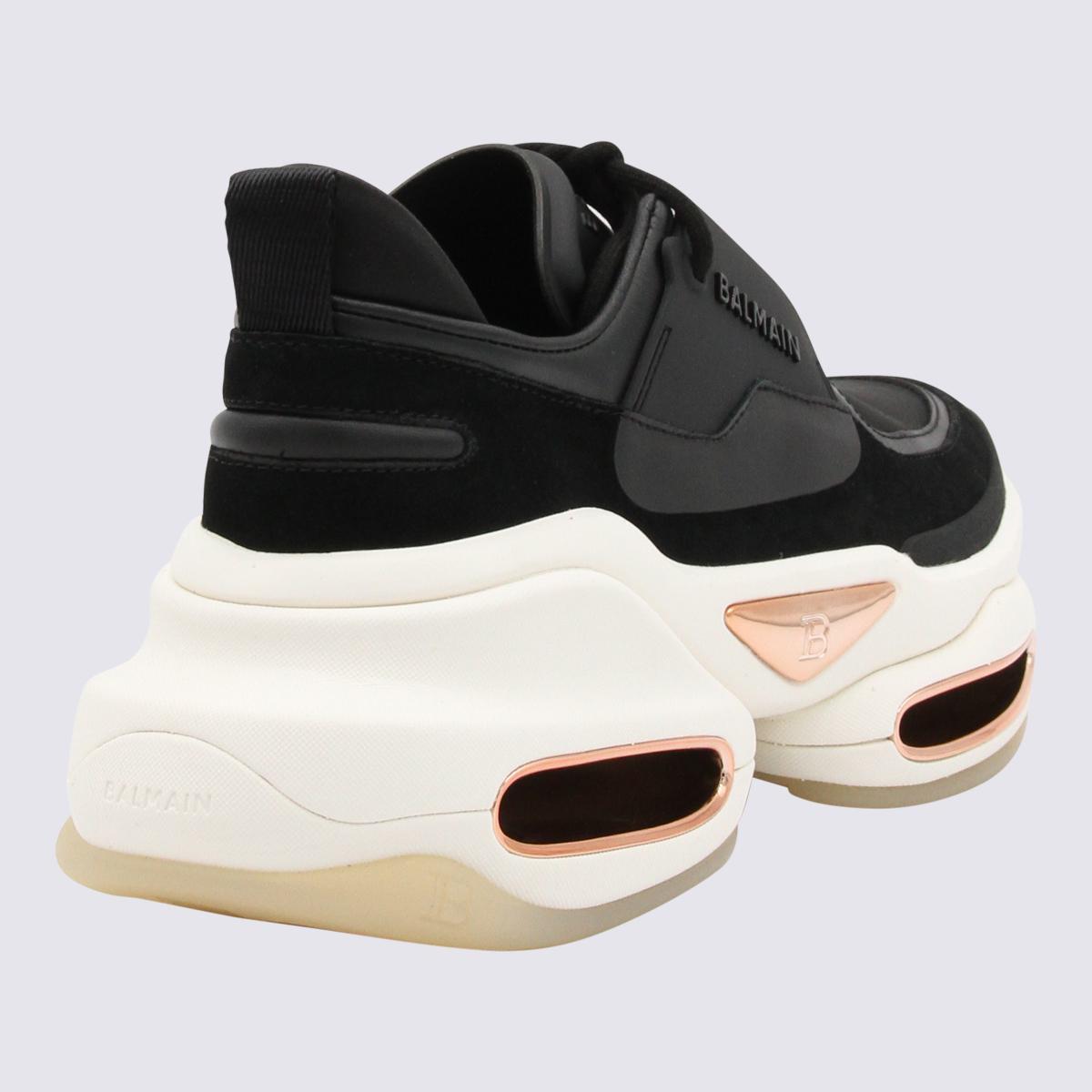 balmain shoes black and white