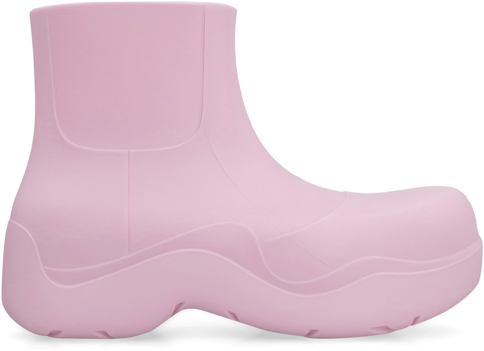 靴 Bottega Veneta puddle boots pink Bottega Veneta $820 Puddle Ankle Rubber Boot Pink Flamingo