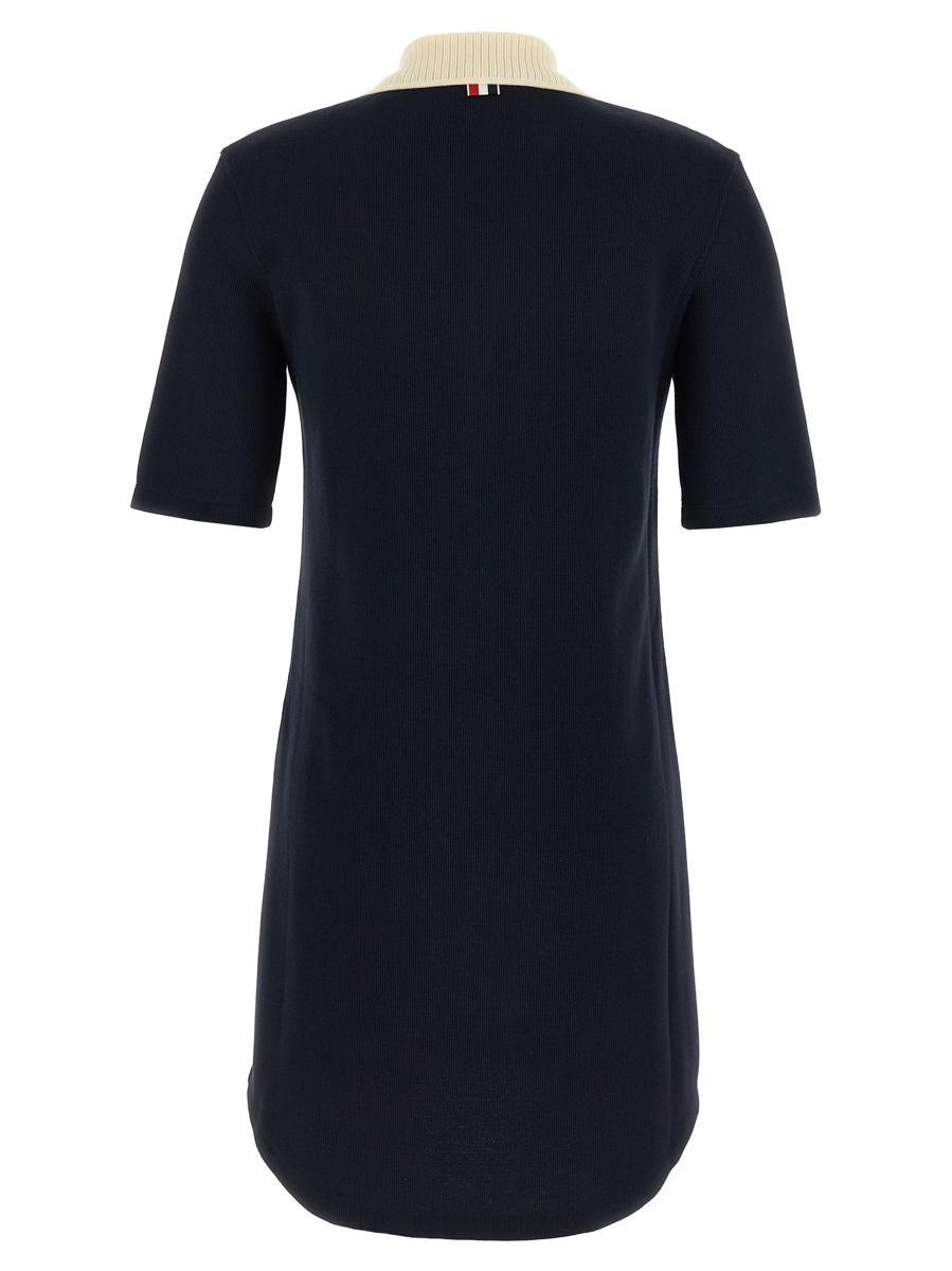 オールインワン・サロペット Thom Browne Short Sleeve Cotton Polo Mini Dress THOM BROWNE Cotton-poplin mini shirt dress | THE OUTNET