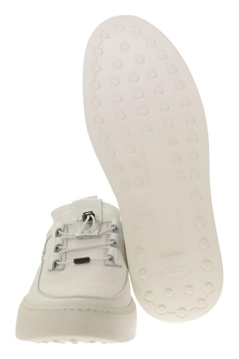 Tod's No_code X - Leather And Technical Fabric Sneakers in White for Men |  Lyst
