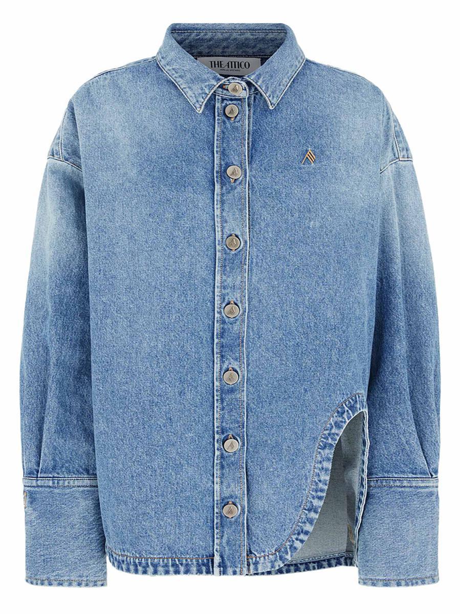 ジャケット THE ATTICO Women Jackets 237WCG26 BLUE Bomber for Women | THE ATTICO®