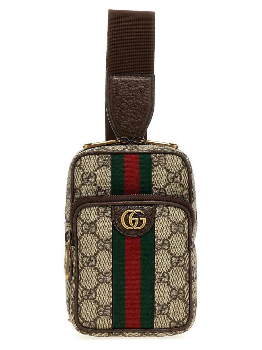 Gucci Ophidia Crossbody Bag in Natural | Lyst