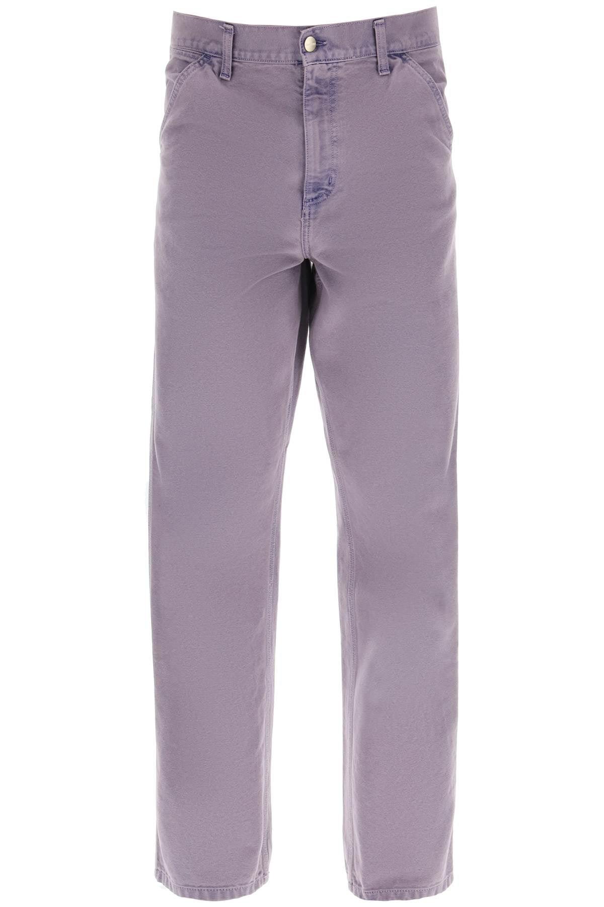 Carhartt WIP Single Knee Trousers In Dearborn Canvas in Purple for Men |  Lyst