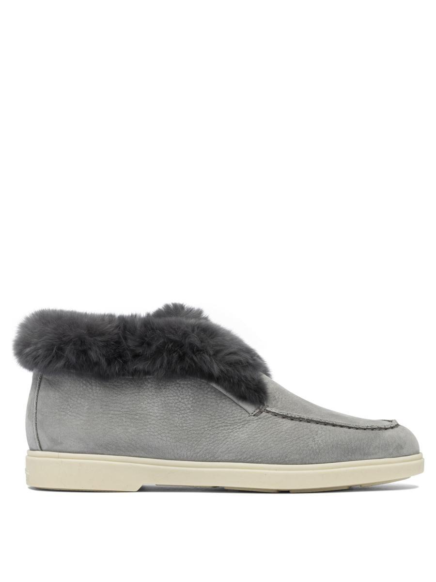 ショートブーツ・ブーティ SANTONI Dove grey suede ankle boots (WUYA58457TTGAPFR M45) Santoni Ankle boots for Women | Online Sale up to 60% off | Lyst