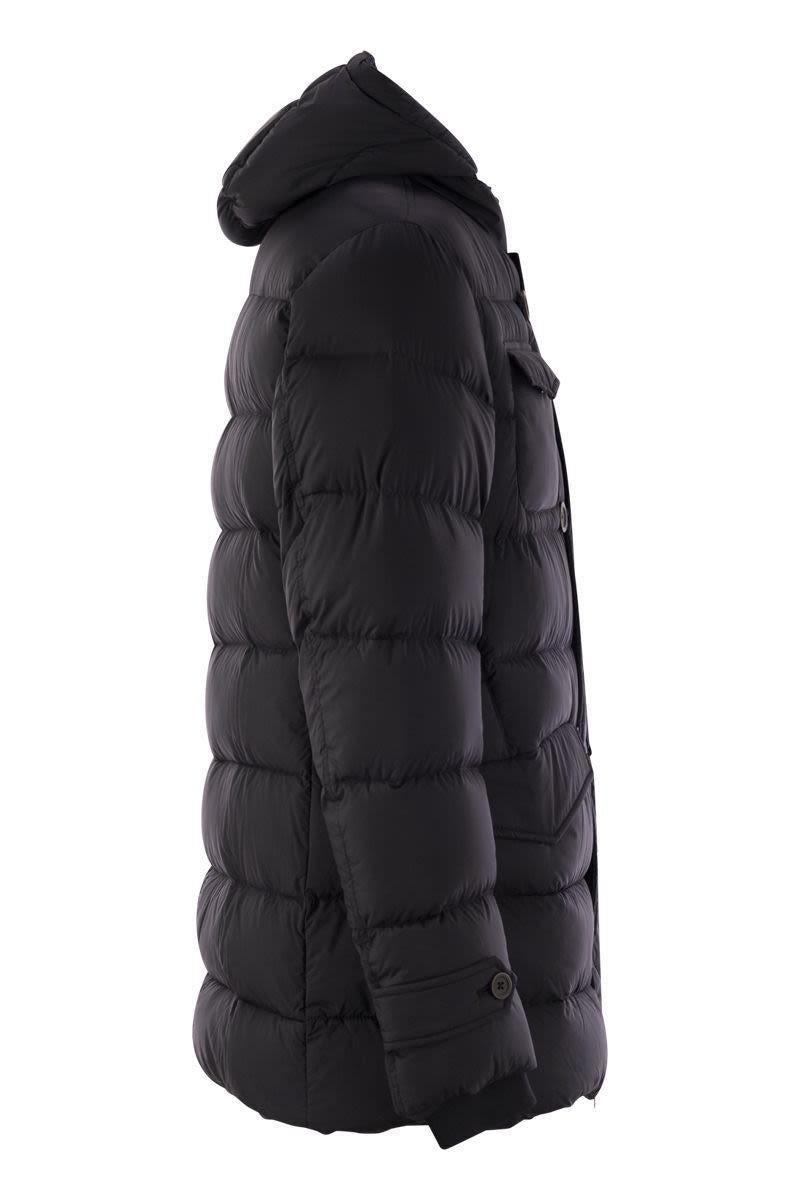 Herno Eskimo Hooded Down Jacket in Black for Men Lyst