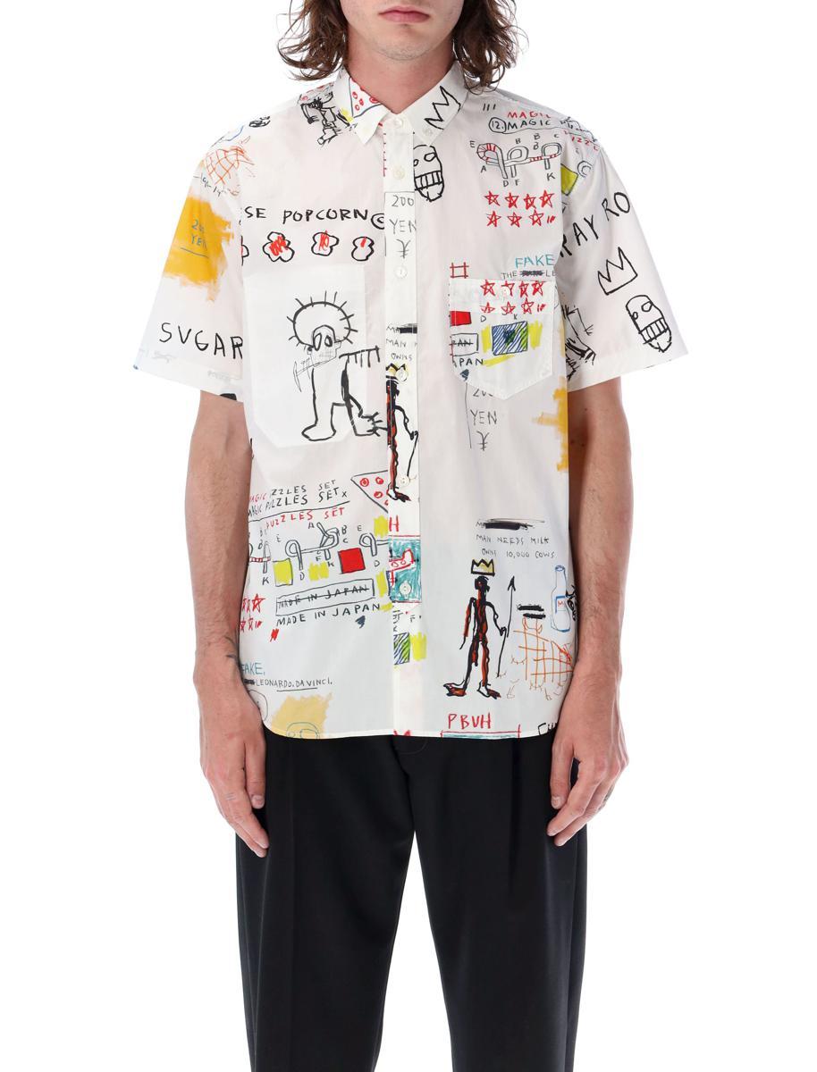 Junya Watanabe Basquiat Print S/s Shirt in White for Men | Lyst Canada