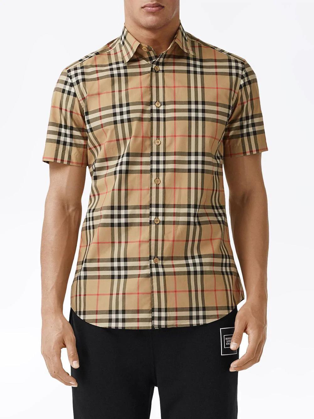 Burberry Cotton Check Short-sleeve 