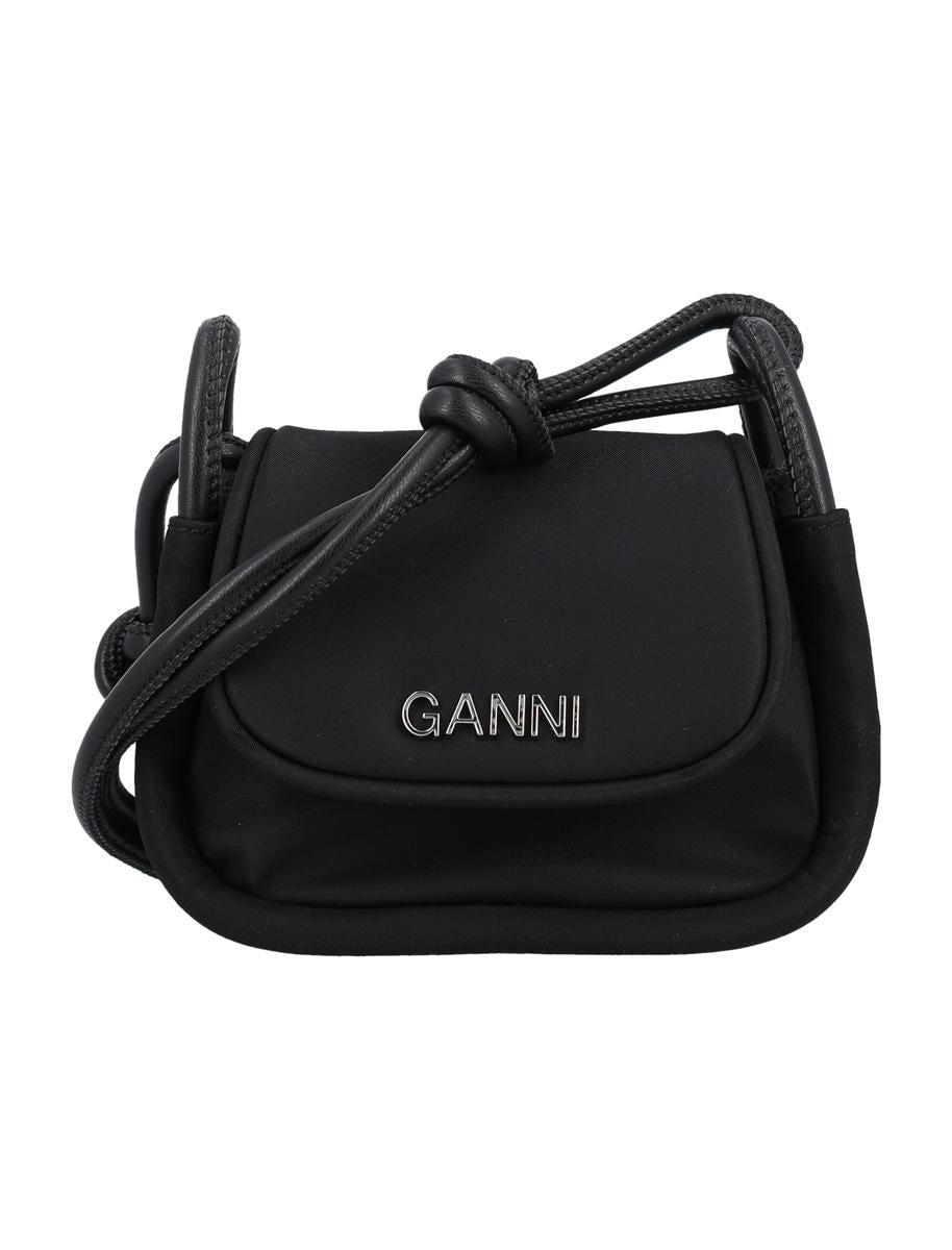 【Ganni】Knot Flapover Tote Bag GANNI - Knot Flap Over Shoulder Bag GANNI