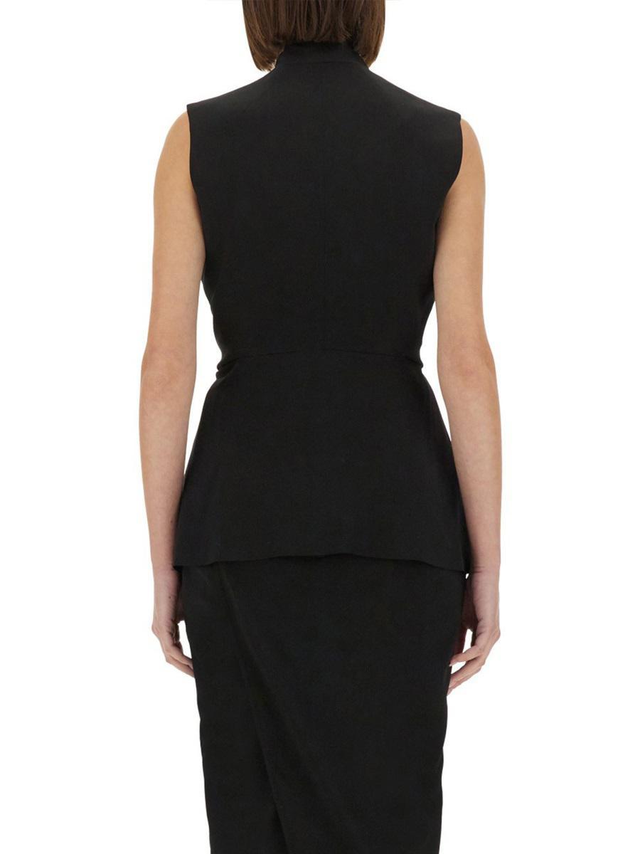 【関税＆送料込み】Rick Owens Structured Sleeveless Jacket Rick Owens Structured Sleeveless Jacket in Black | Lyst