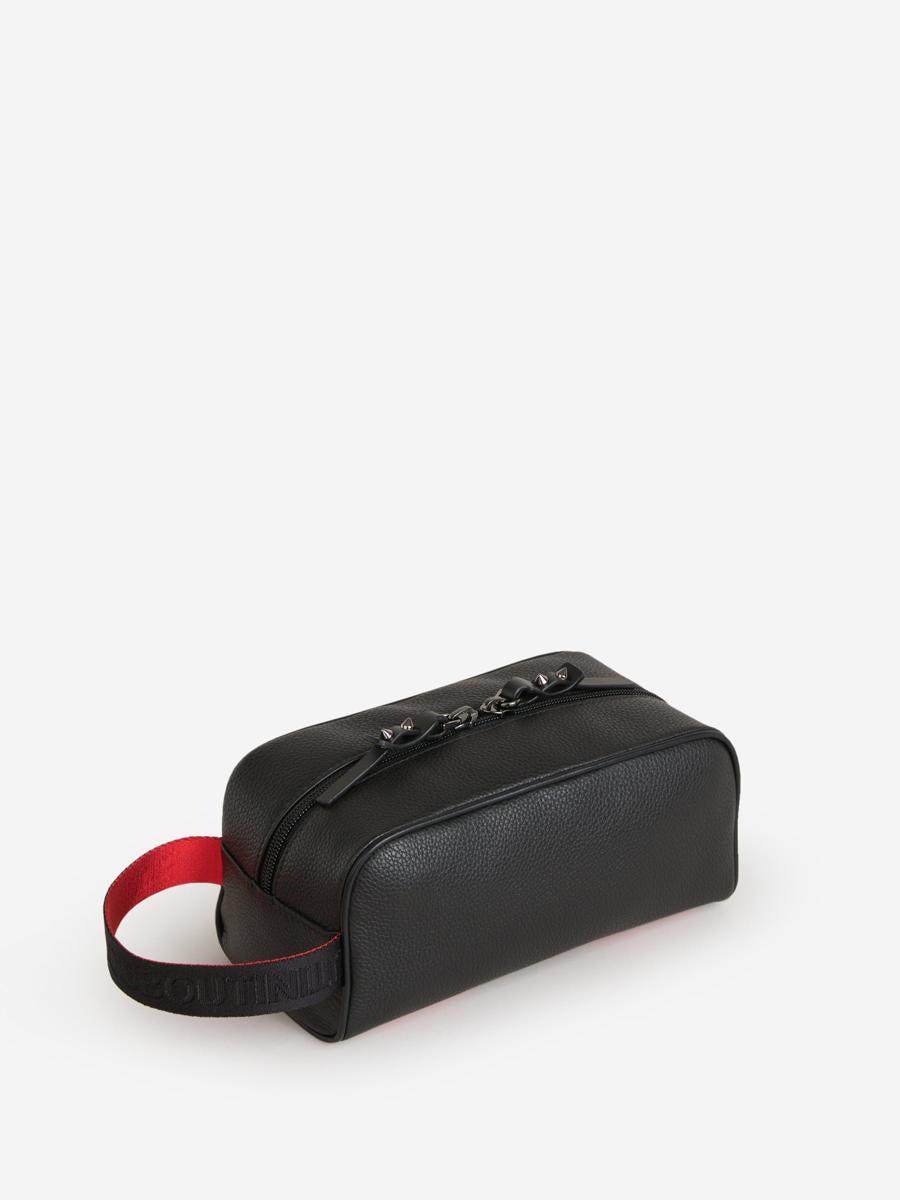 Christian Louboutin Leather Blaster Toiletry Bag in Black for Men Lyst