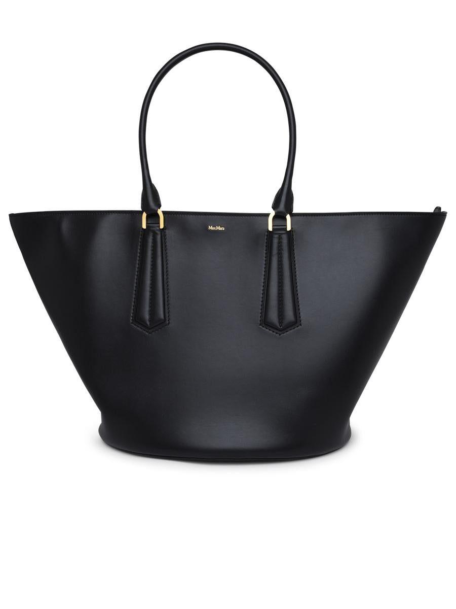 Max Mara Black Leather Vasel Bag | Lyst