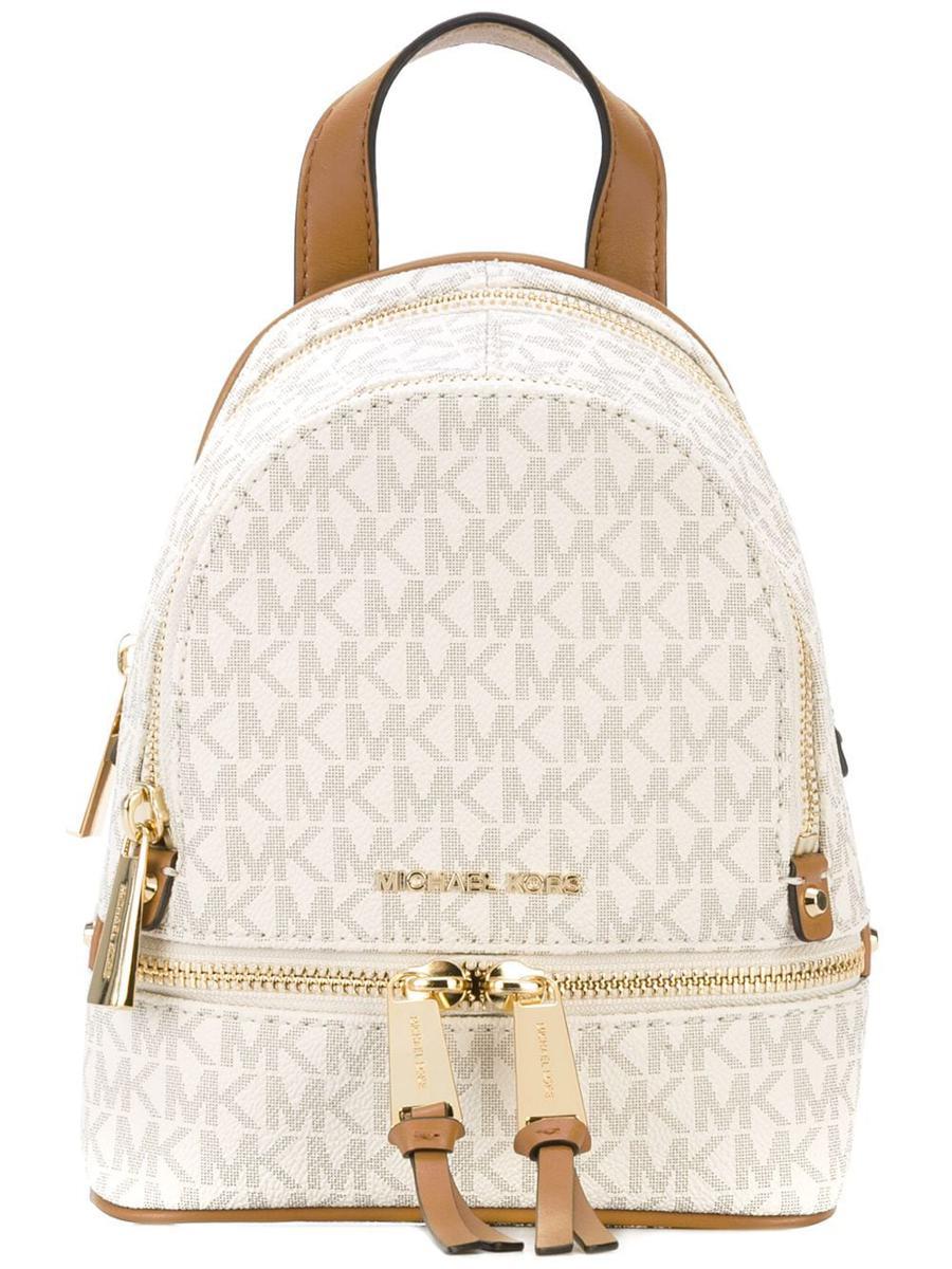Michael Kors Rhea Zip Small Pebble Leather Backpack - Macy's