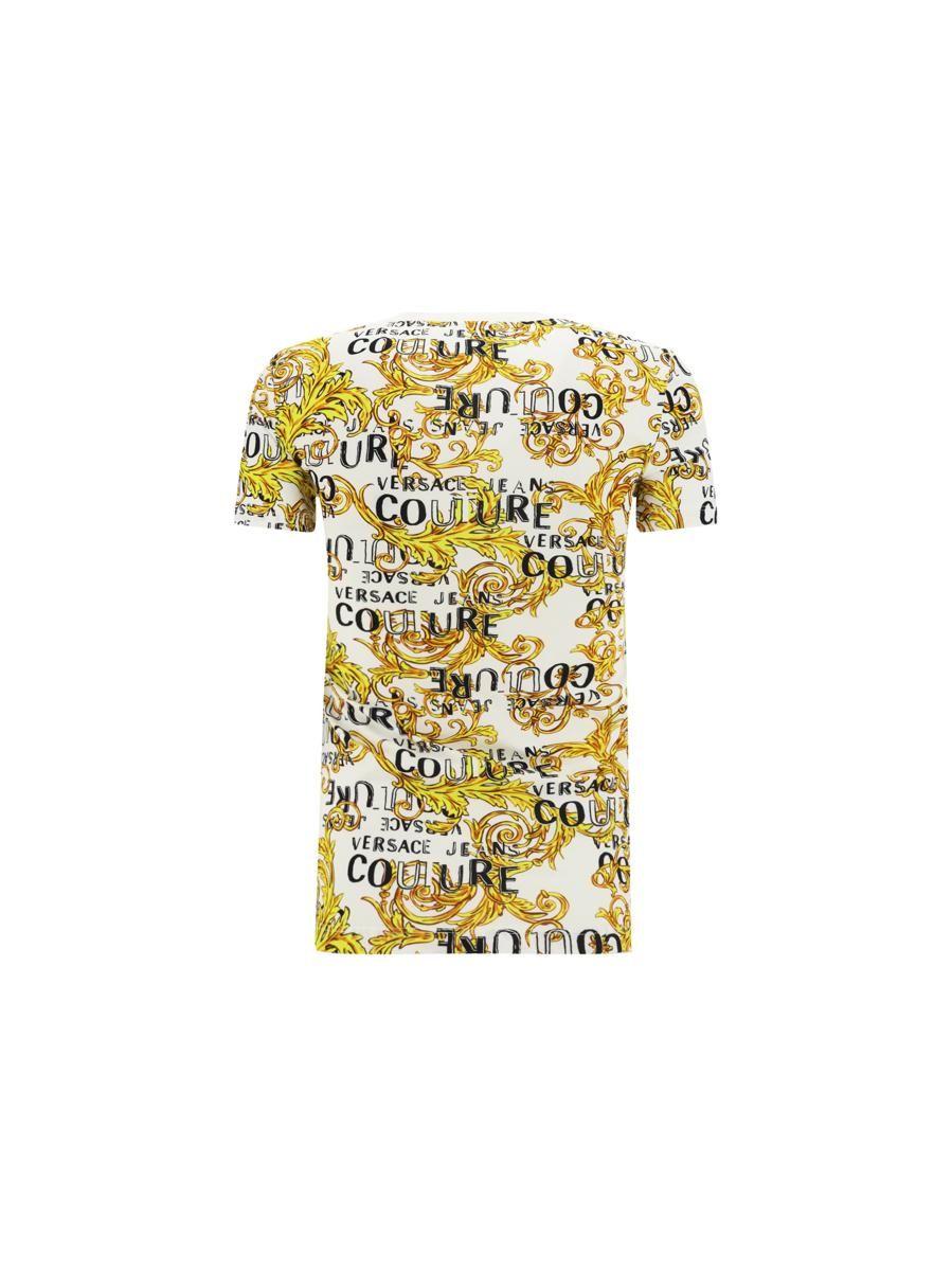 Versace Jeans Couture T-shirts in Metallic | Lyst