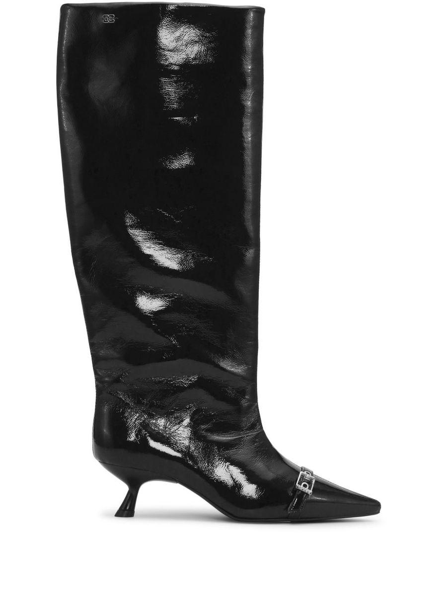 【GANNI】Synthetic Naplack Boots Ganni Synthetic Naplack Boots in Black | Lyst