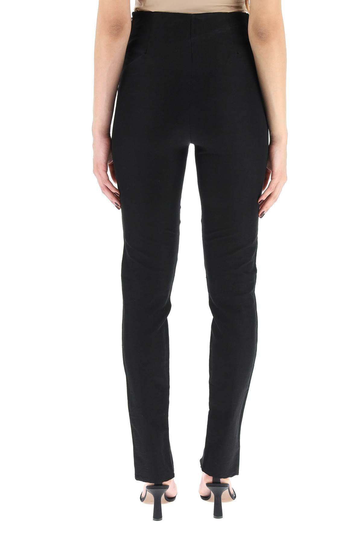 Totême Linen Toteme Skinny Trousers in 