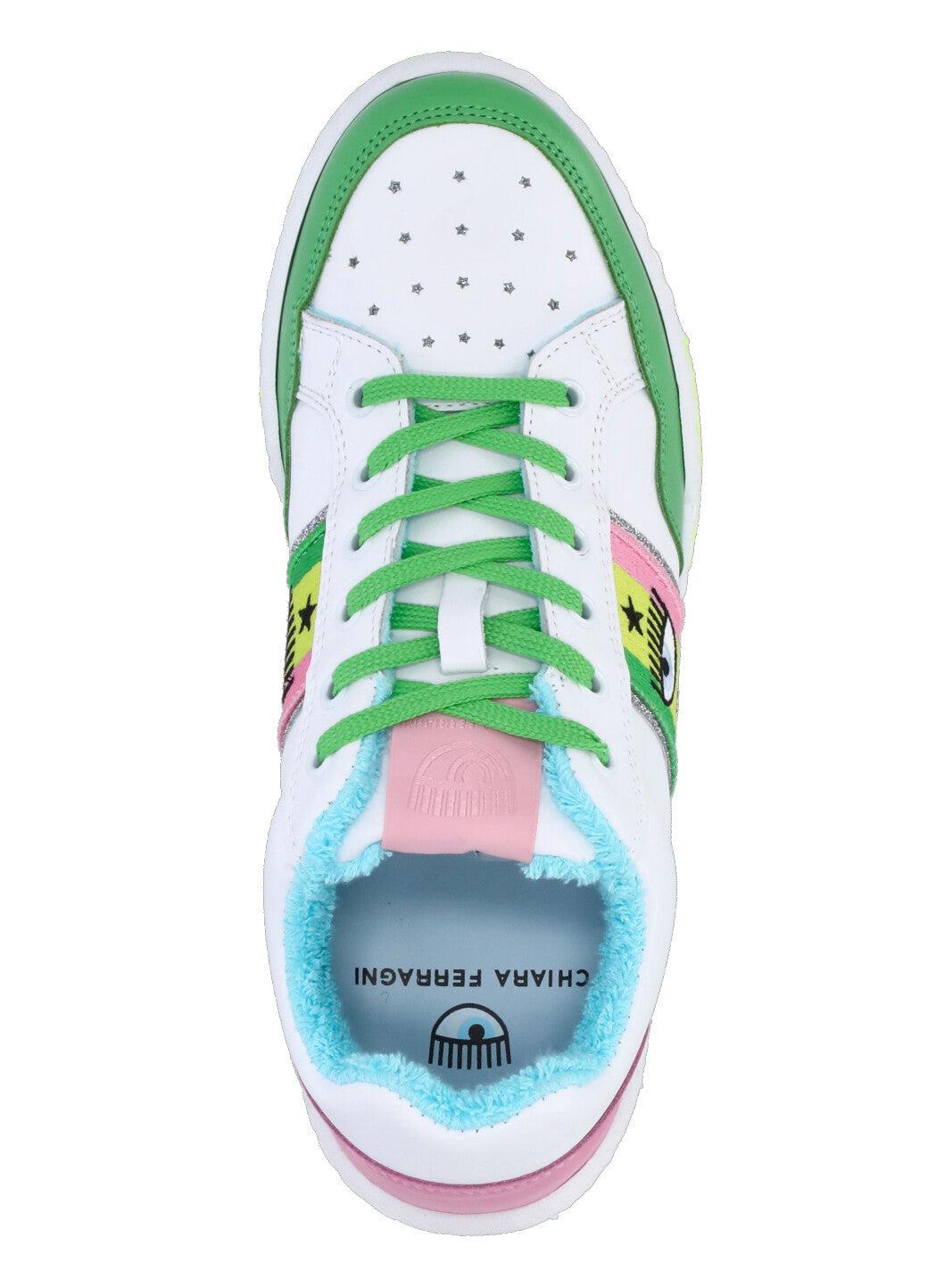 Chiara Ferragni Leather Sneakers Green | Lyst Australia