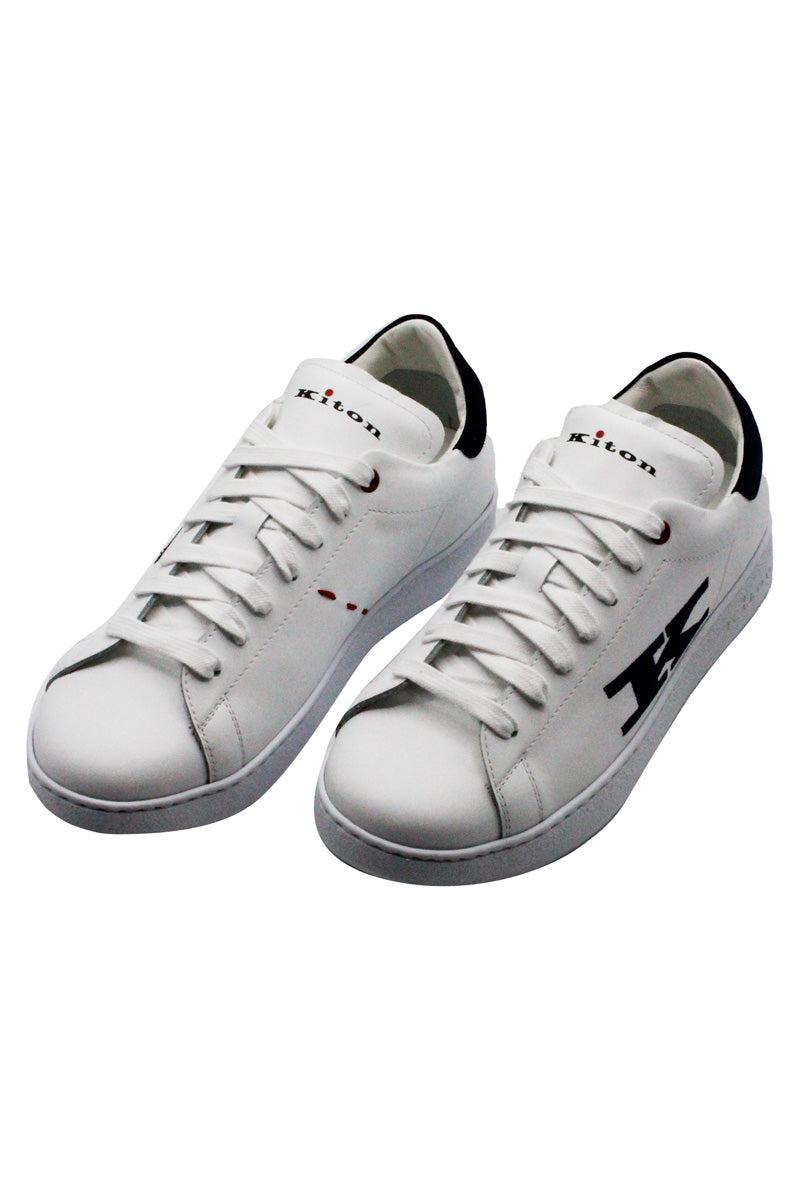 Kiton Leather Sneakers White for Men | Lyst Canada