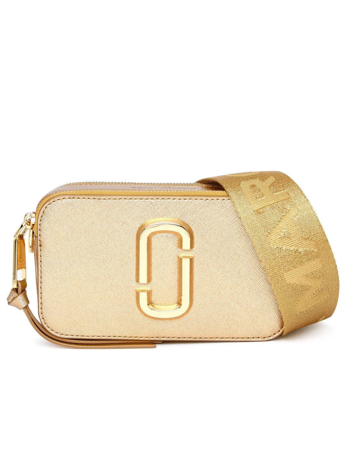 Marc Jacobs Gold Leather The Snapshot Bag in Metallic