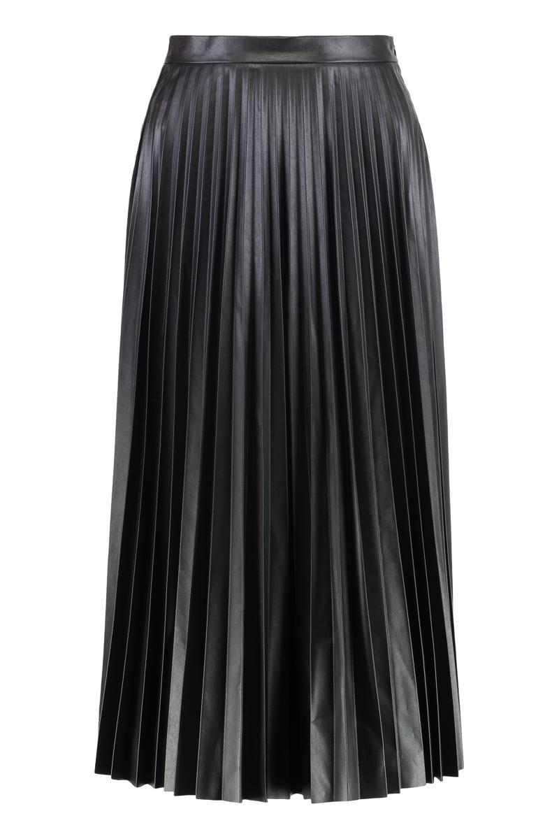 MM6 Black Paneled Midi Skirt レース Maison Margiela Women's Midi Skirt in Black Maison Margiela