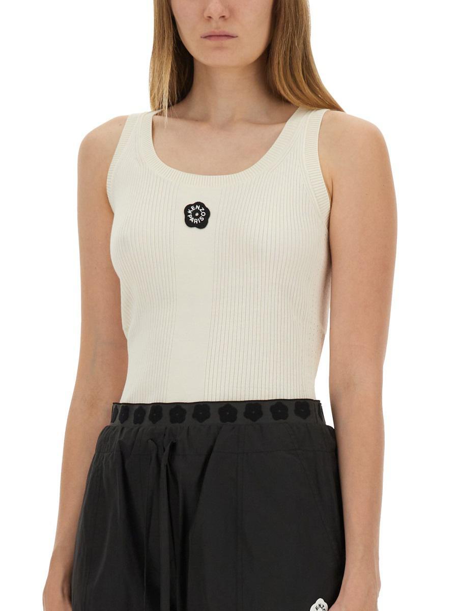 KENZO ノースリーブ Boke Flower 2.0' rib tank top | Women's | KENZO