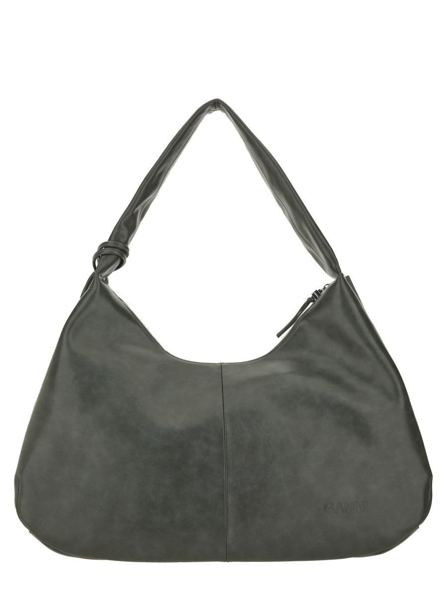 トートバッグ GANNI Women Shoulder Bags A5245873 GRAY Oyster Gray Light Grey Small GANNI Bou Bag | GANNI US