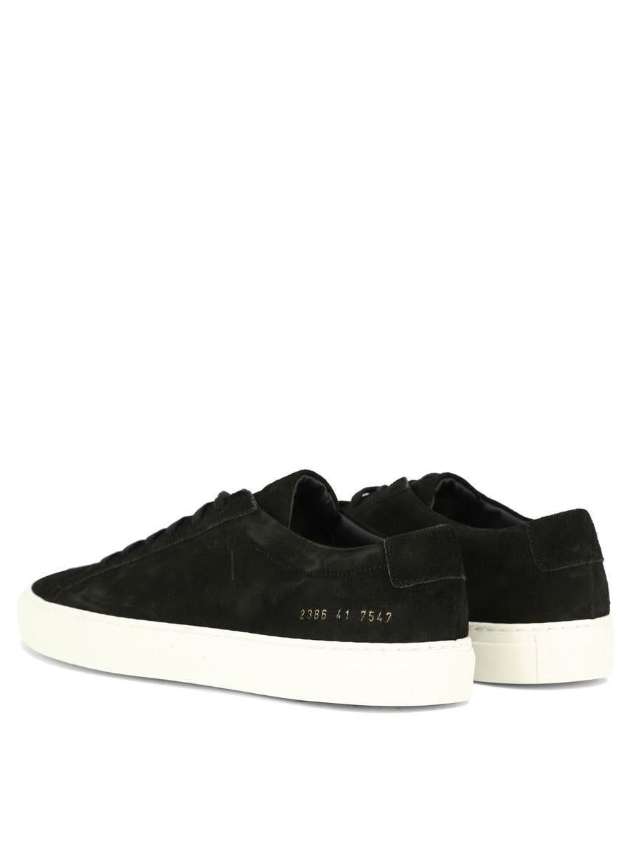 Common Projects "achilles Waxed" Sneakers in Black for Men | Lyst