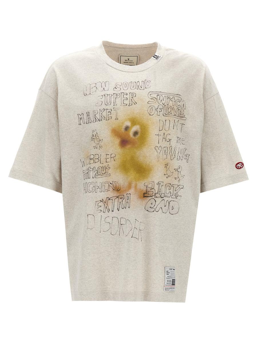 【MIHARAYASUHIRO】 Duck Print Distressed ロンT ３色 9ce78785-7679-477f-a160-