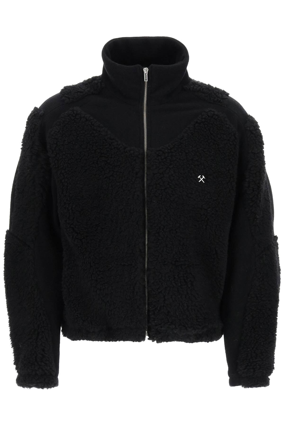 GmbH 'ercan' Fleece And Teddy Jacket in Black for Men | Lyst