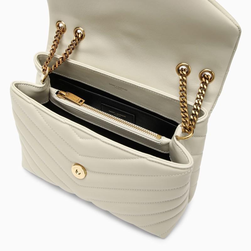 Ysl cream bag gold chain sale
