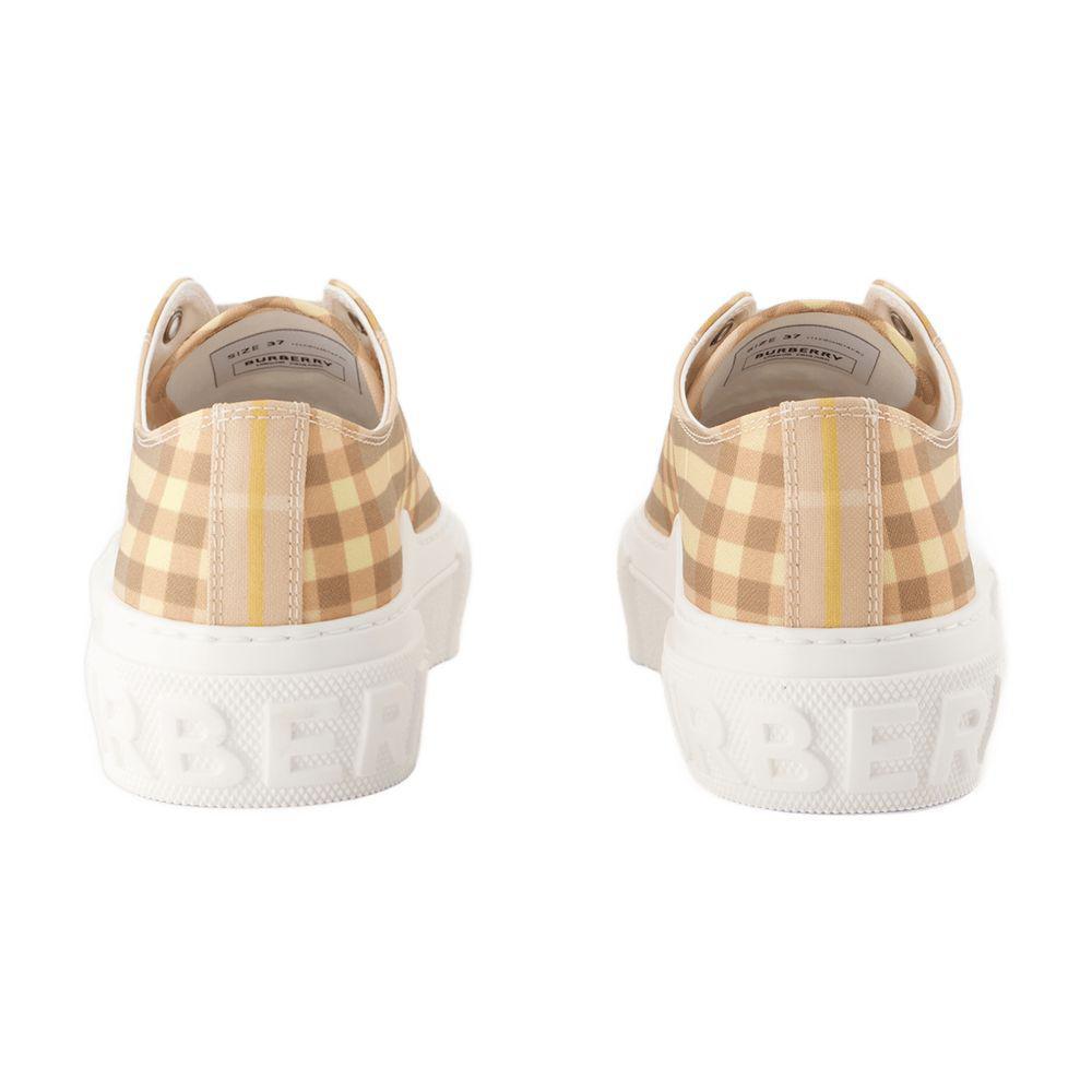 Burberry Lf Jack Low Sneakers in Natural | Lyst